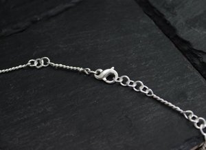 Pleiades Necklace, Handmade Silver Chain Link Necklace, Diamond Coin Pendant, Constellation Pendant, Eco Friendly, Ready to Ship in 3 to 5 daysNeckwear