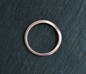 14k Rose Gold Wedding Band, Contour Band, Matching Band, Bridal Set, Wedding Set, Eco Friendly, Ready to Ship Gold Ring