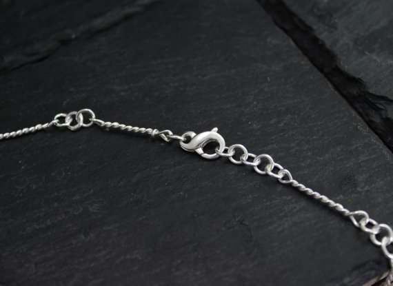 Pleiades Necklace, Handmade Silver Chain Link Necklace, Diamond Coin Pendant, Constellation Pendant, Eco Friendly, Ready to Ship in 3 to 5 daysNeckwear